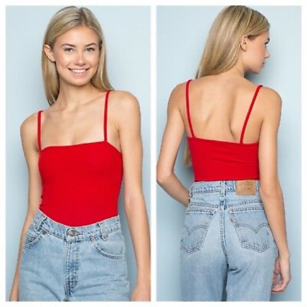 Brandy Melville Red Bodysuit